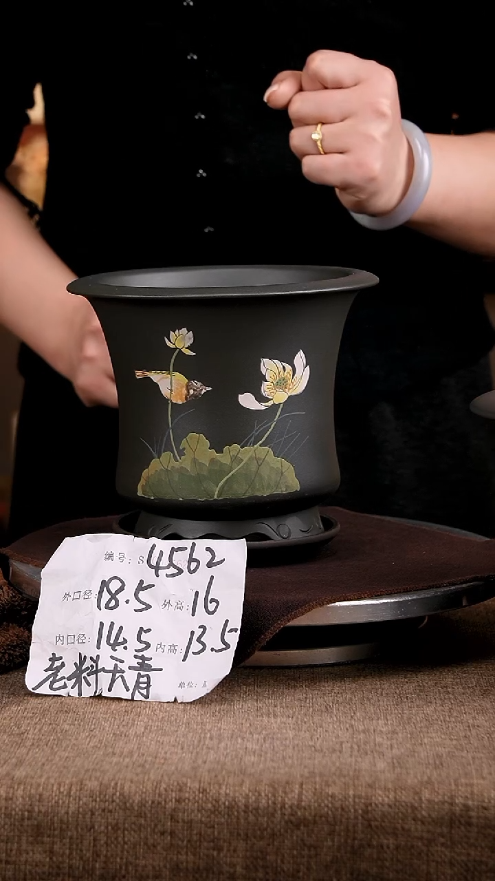 紫砂花盆花卉工艺4562+z