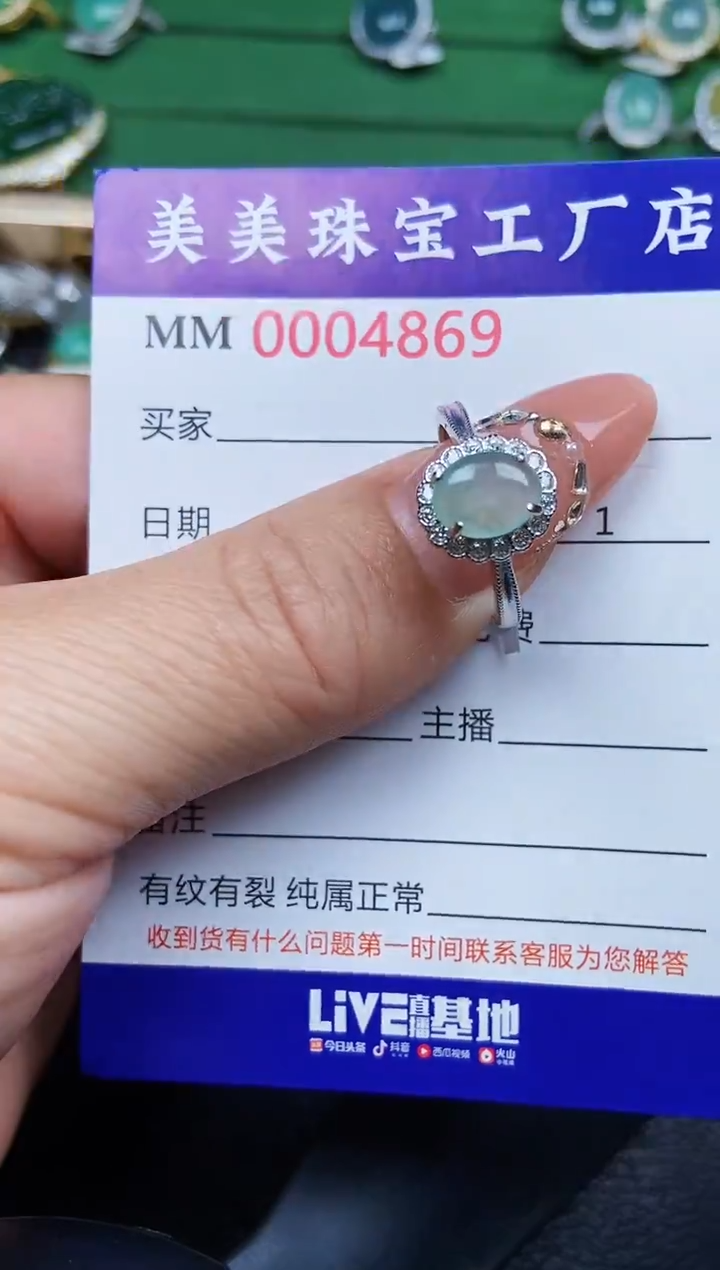 【闪购商品】翡翠颈饰银S925镶嵌4869