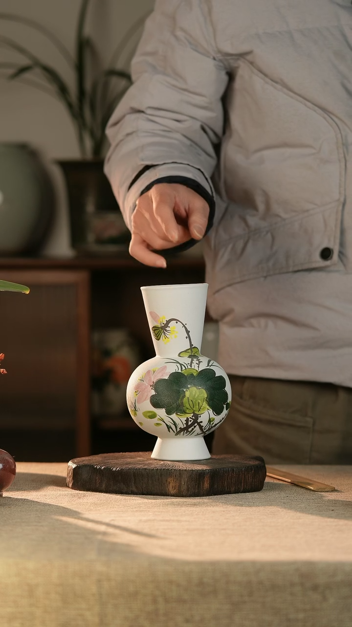 【闪购商品】瓶029景德镇陶瓷口7高20