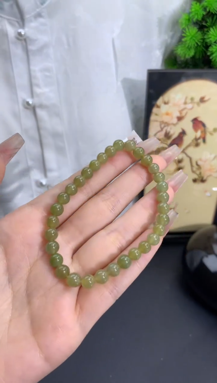【闪购商品】翡翠手链未镶嵌卡6.2mm
