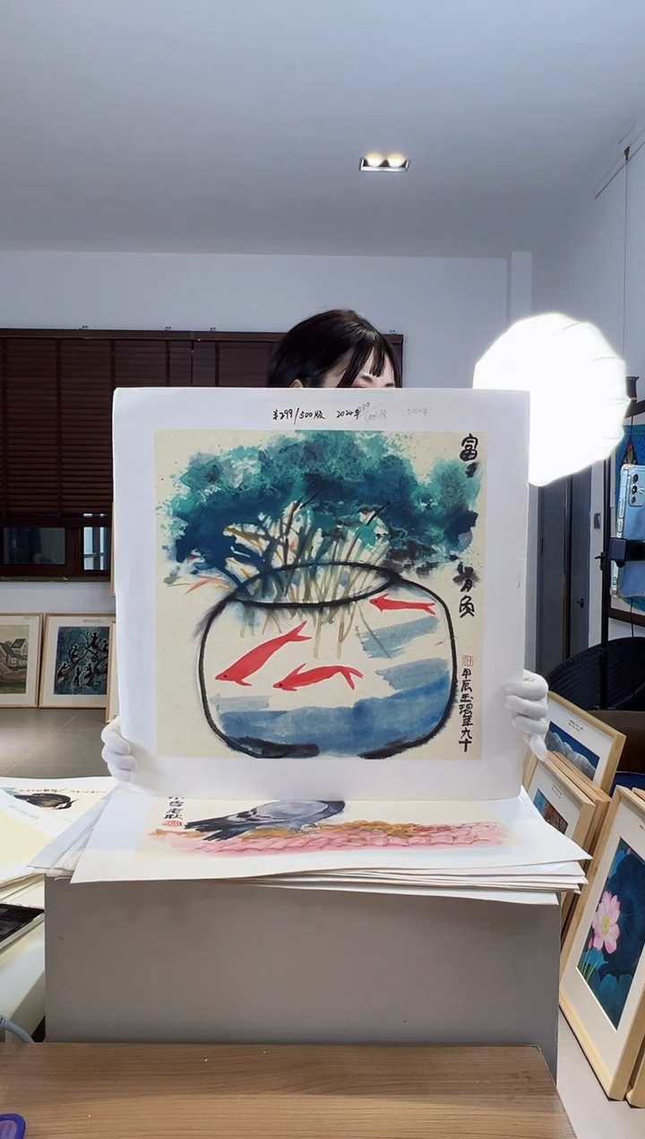 【闪购商品】版画耿玉琨限量作品亲签盖章版画S