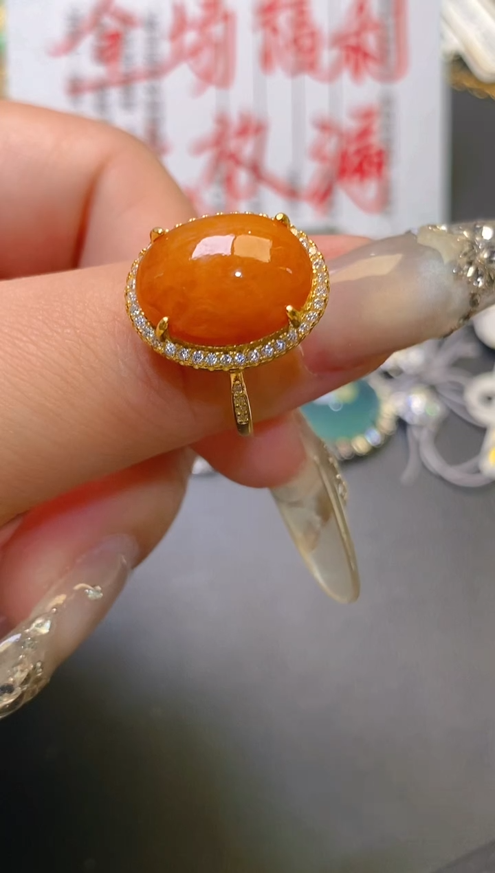 【闪购商品】翡翠耳饰银S925镶嵌天然A货翡翠1