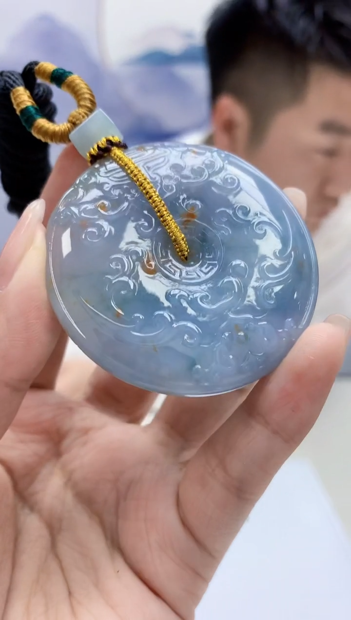 【闪购商品】定制翡翠未镶嵌5028kk-毛货挂件扣子218
