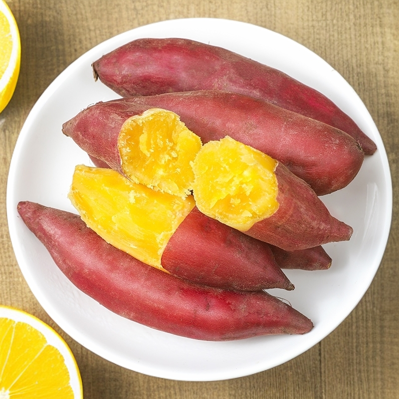 农食谷【中果】农食谷天目小香薯粉糯板栗沙地红薯5斤装生鲜 图片 5