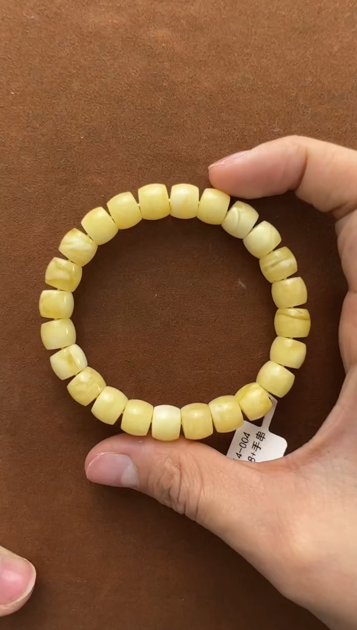 【闪购商品】蜜蜡手串未镶嵌俄料老型8+mm12.6克