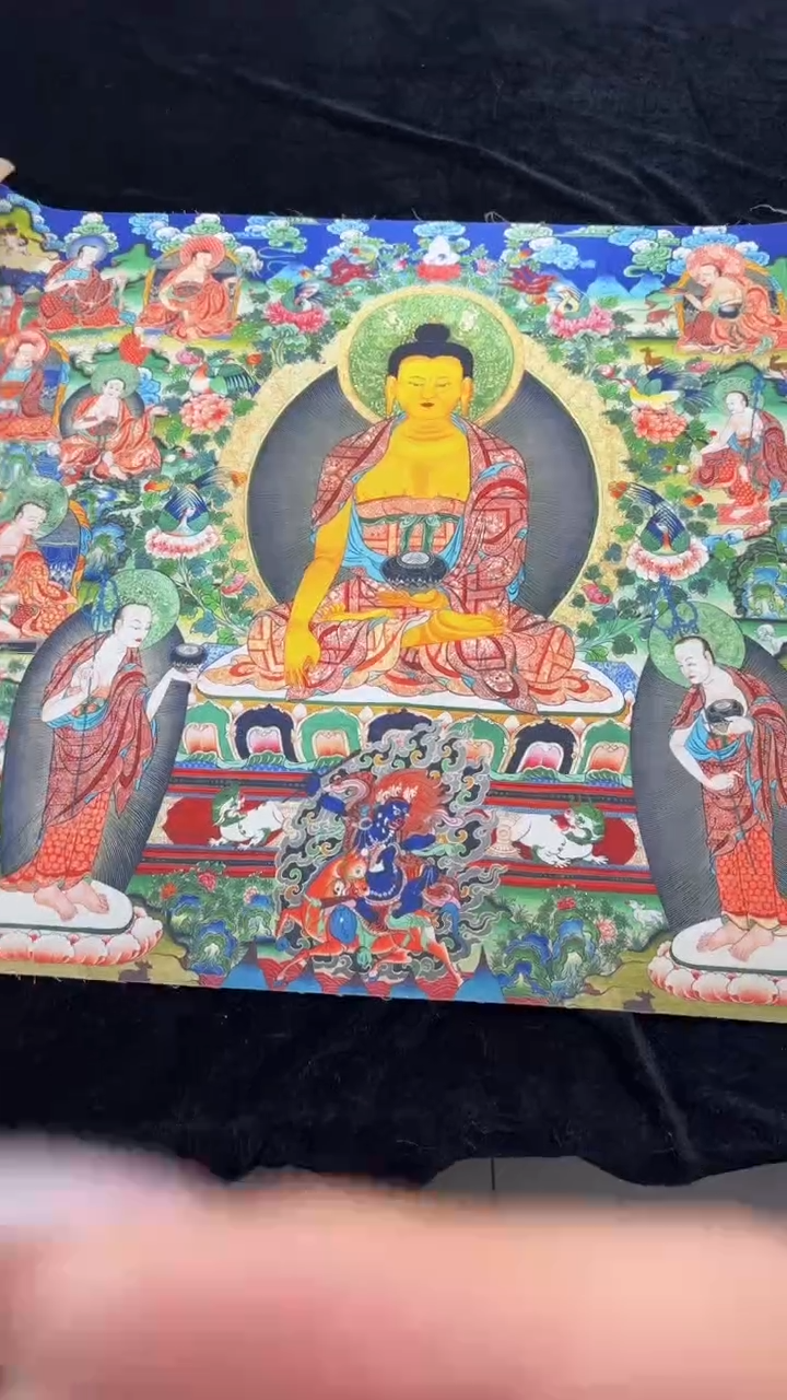 装裱画手绘唐卡藏艺阁 tk16046