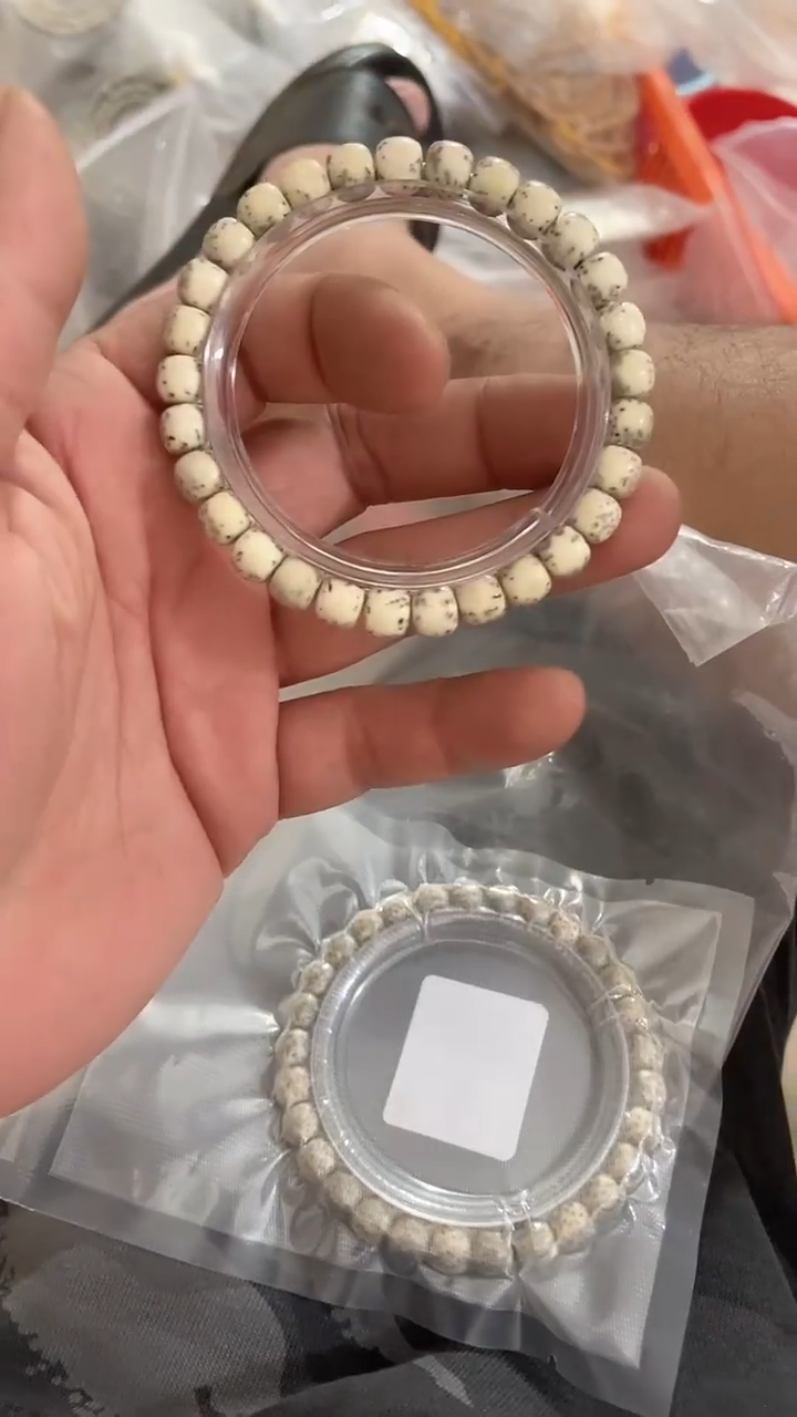 星月菩提手串海南星月菩提《Y21》8X7河豚单圈