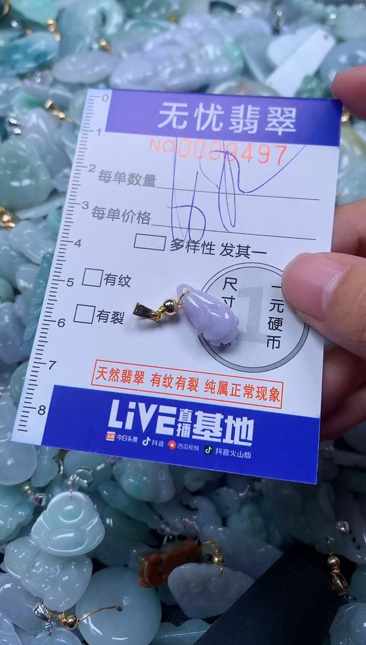 颈饰未镶嵌翡翠9497