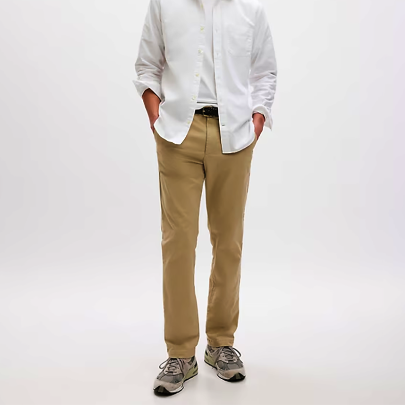 美高端！！春夏男士薄款卡其舒适透气小直筒时尚百搭休闲长裤