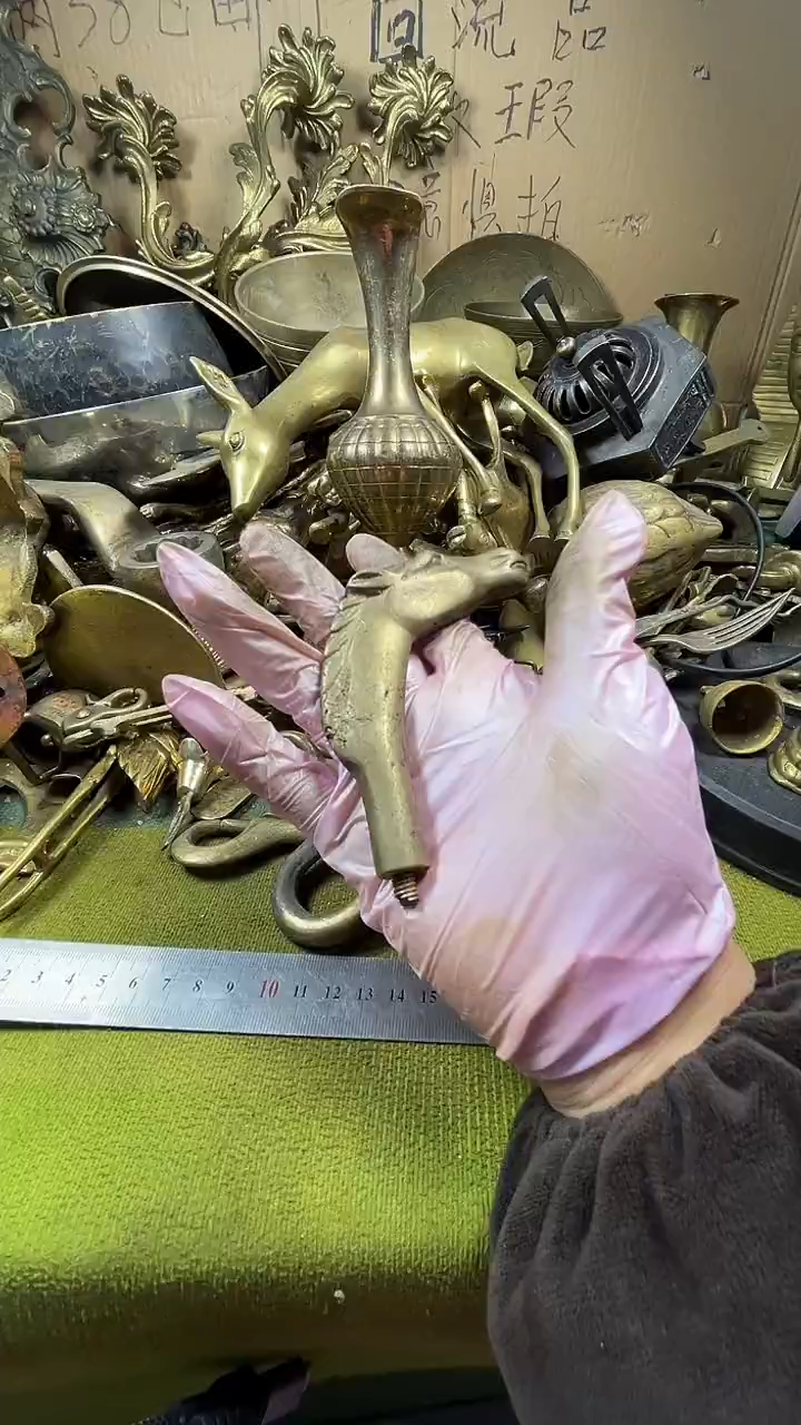 姚***摇亿锦铜回流铜器摆件35