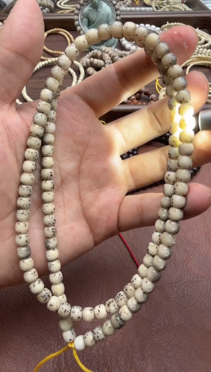 吊坠星月菩提冰料高货7*6通体长串