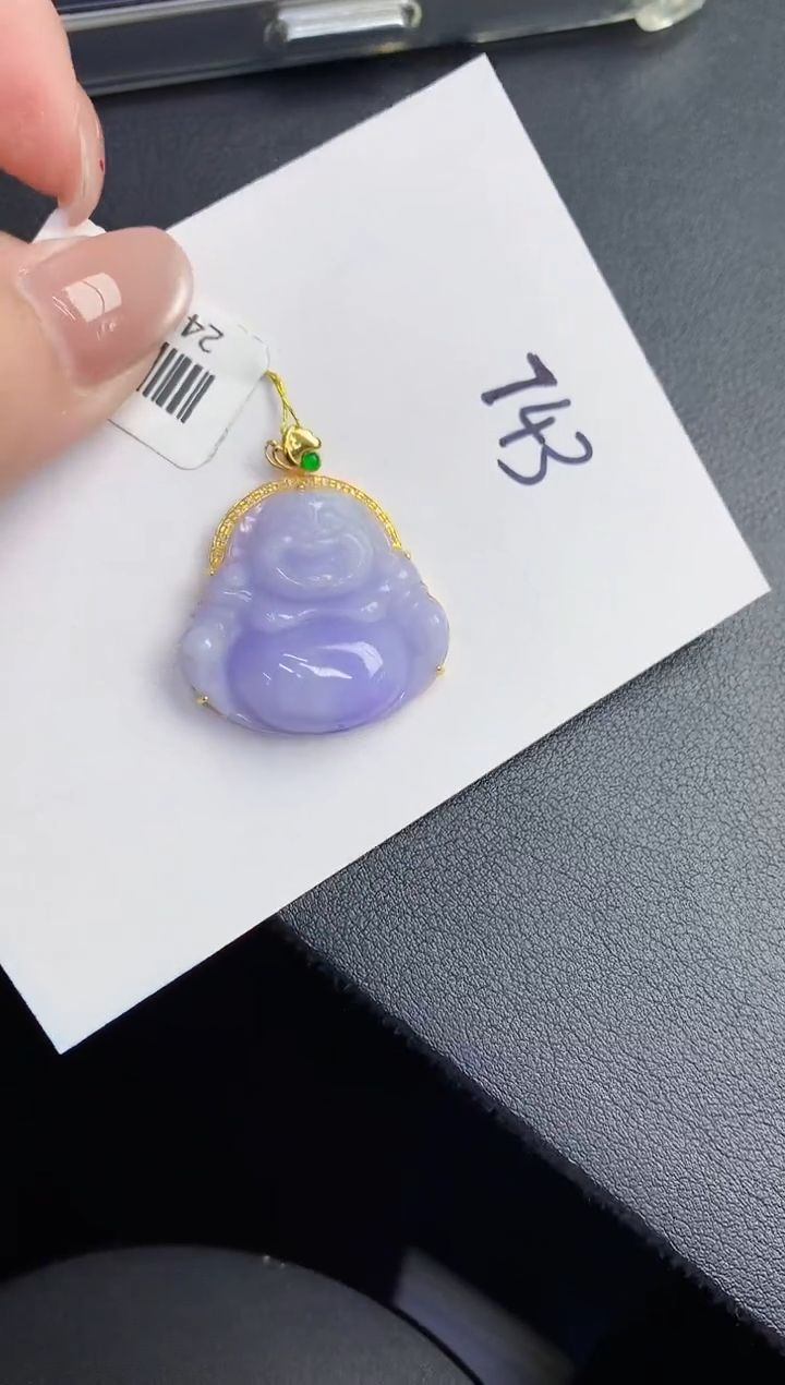 【闪购商品】翡翠颈饰18K金镶嵌0000000000