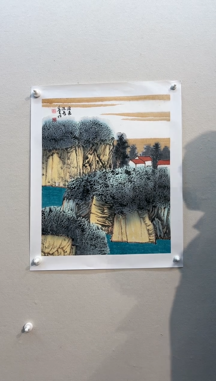 【闪购商品】国画绘画作品2.5平尺山水