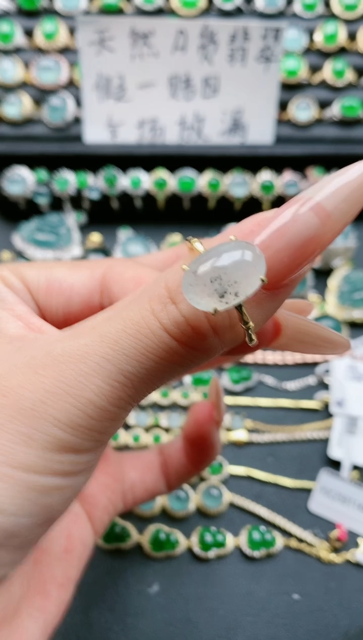 【闪购商品】翡翠戒指银S925镶嵌1111111