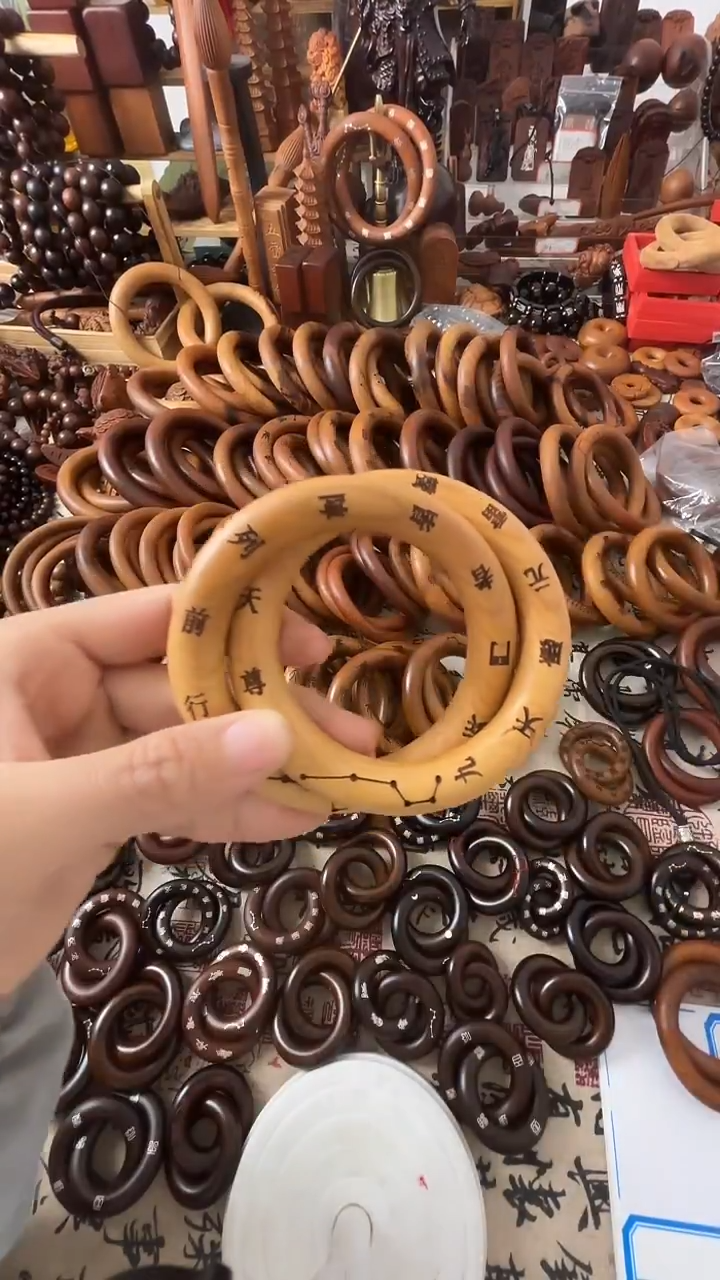 枣木乾坤圈桃木65圈口一物一拍