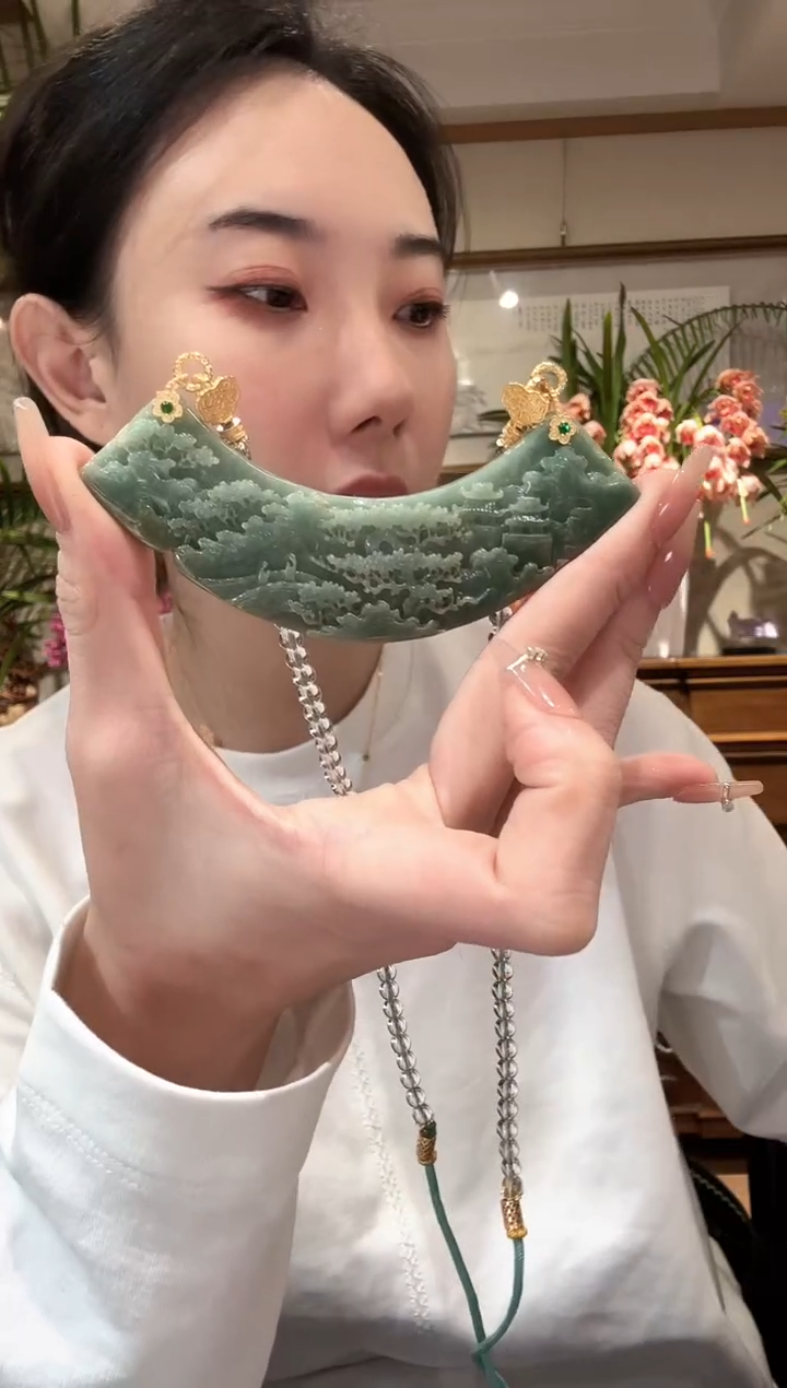 【闪购商品】翡翠颈饰未镶嵌国风