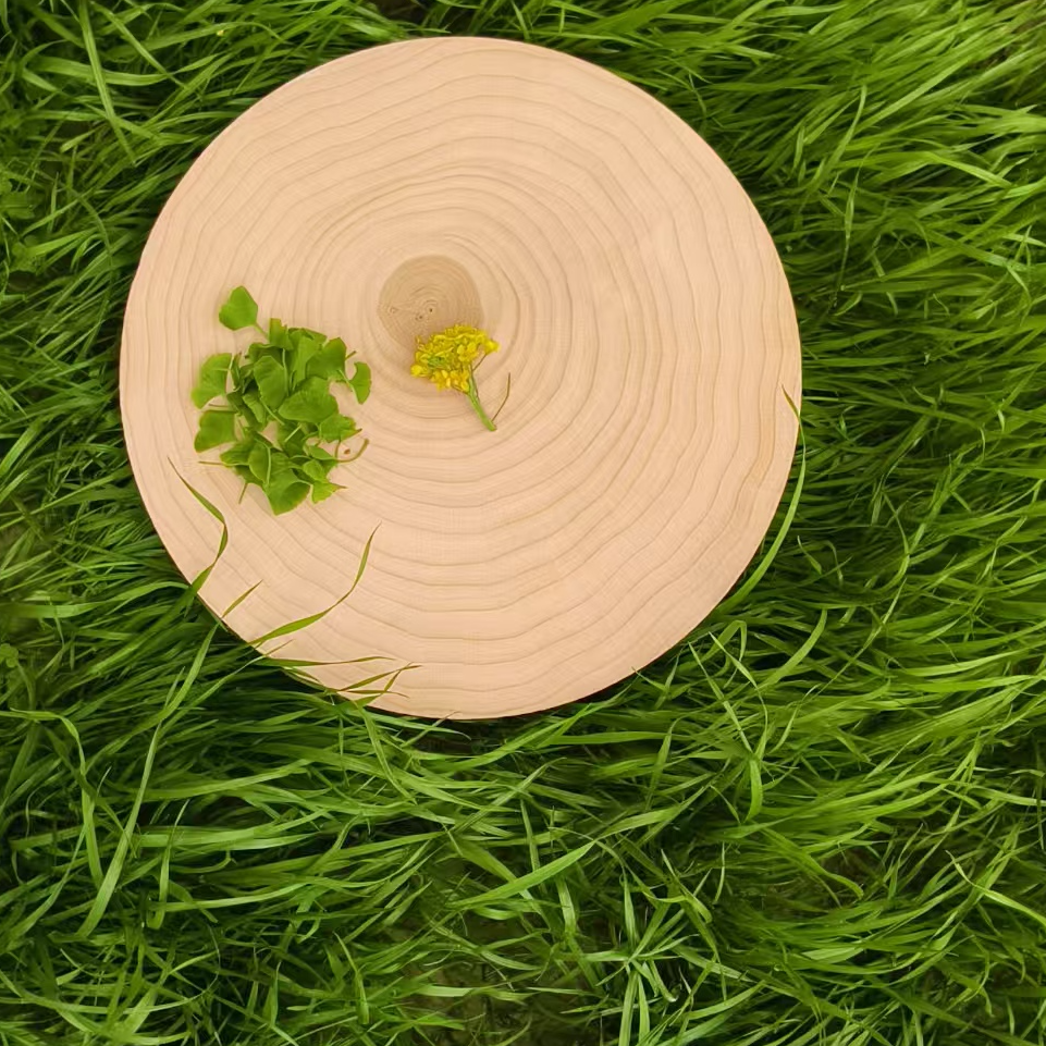 银杏实木菜板家用防霉切菜板酒店商用实木菜墩圆形银杏树砧板