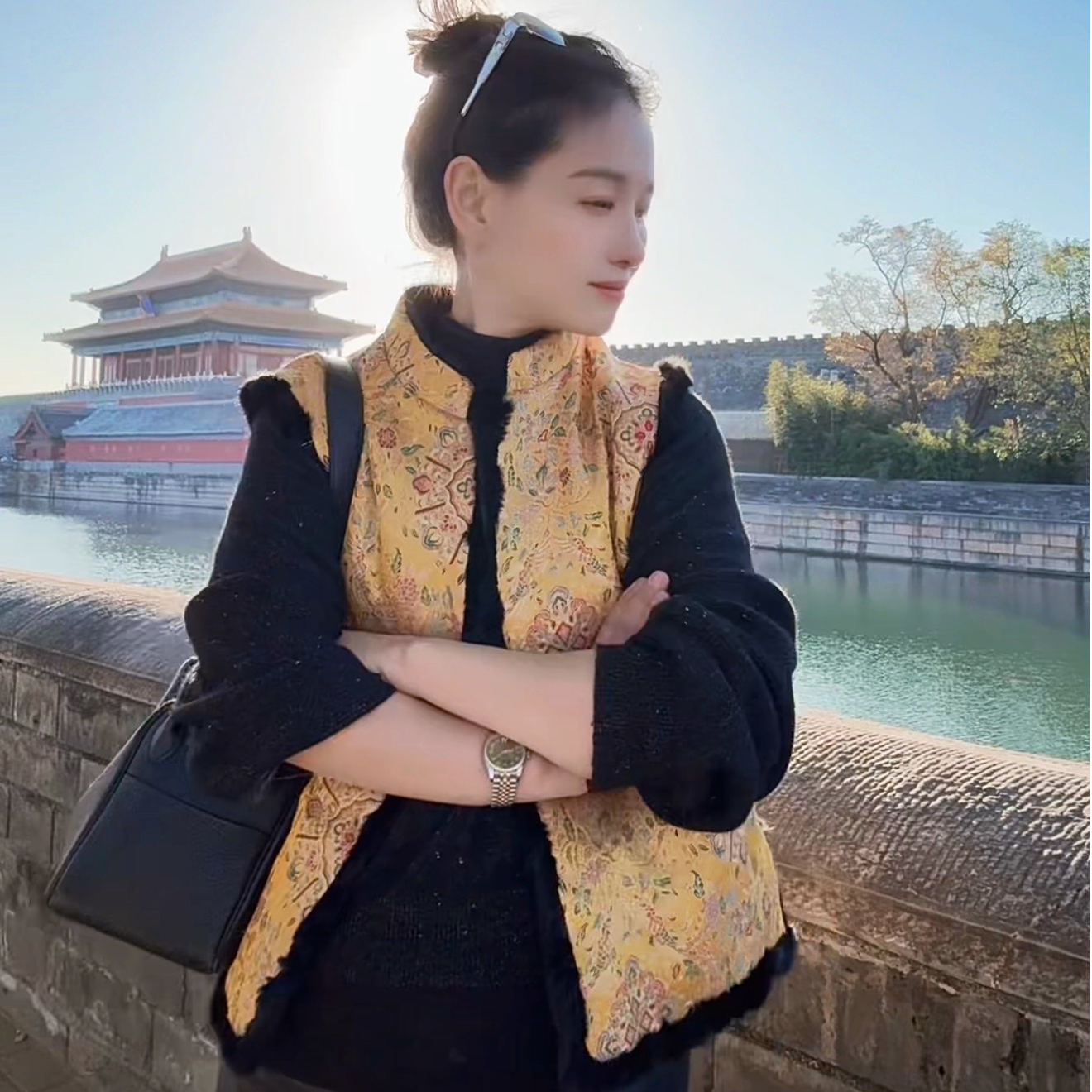 真貂皮两面穿背心新中式水貂皮草皮草大码貂背心中国风马甲23012