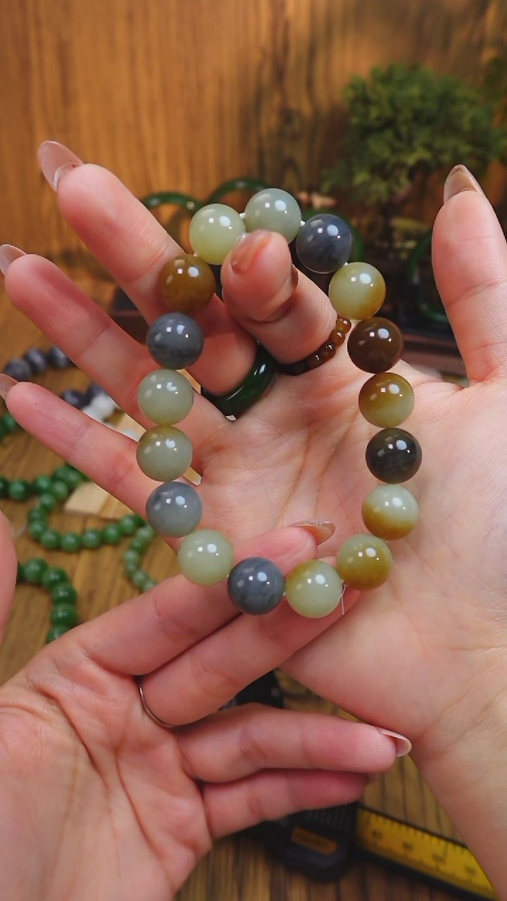 【闪购商品】和田玉手串未镶嵌楼兰多宝