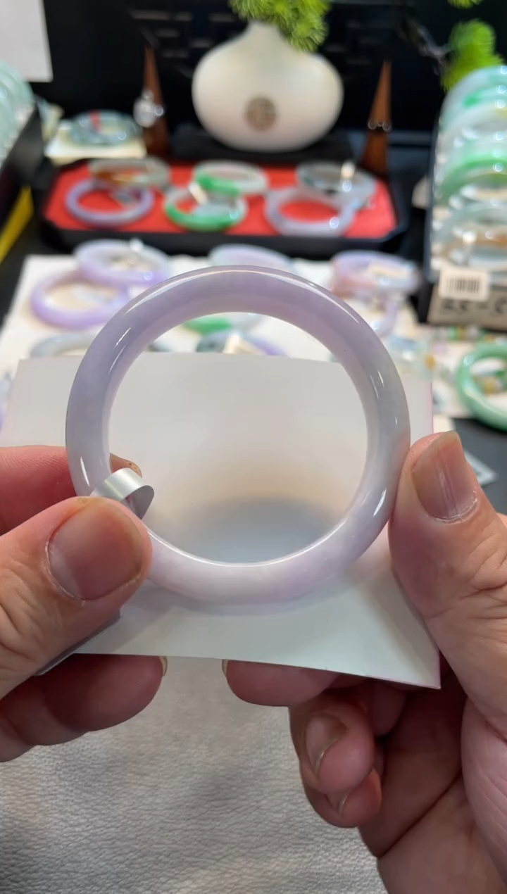 未镶嵌手镯翡翠56号链接  51正圈