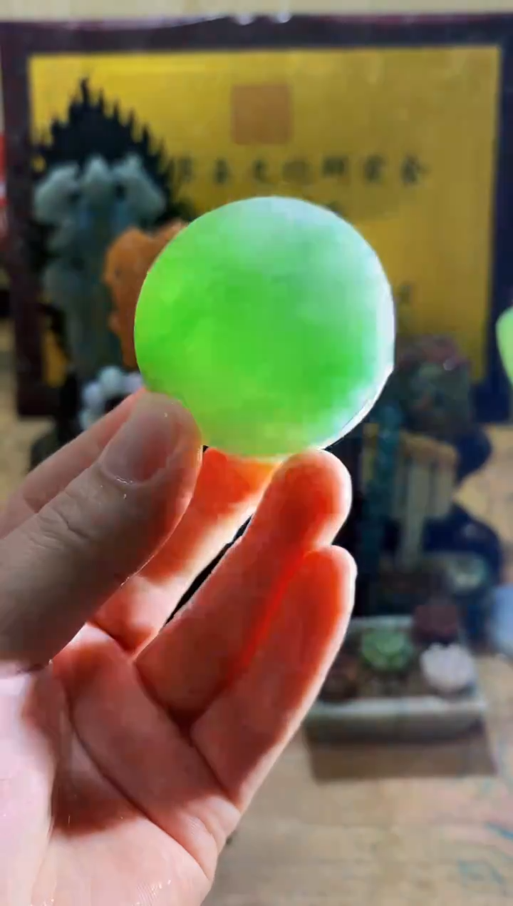 未镶嵌挂件翡翠A货常星8135