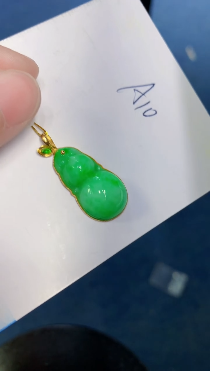 【闪购商品】翡翠颈饰18K金镶嵌000000000