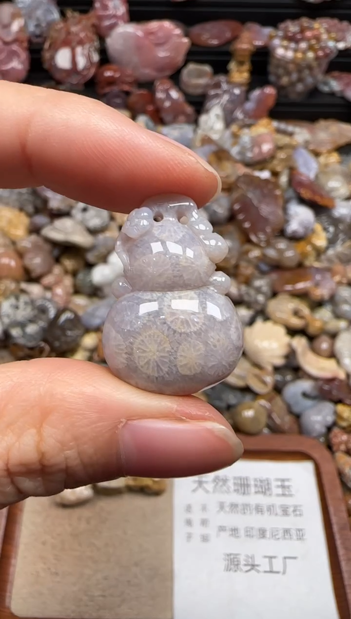 【闪购商品】硅化珊瑚（珊瑚玉）颈饰未镶嵌494