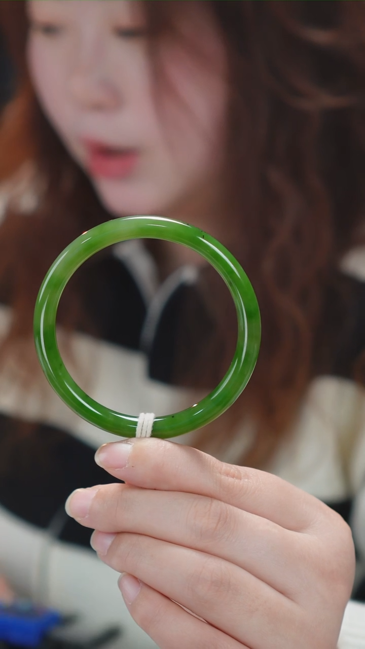 【闪购商品】和田玉手镯未镶嵌37【柚子来啦】和田玉拍一发一60