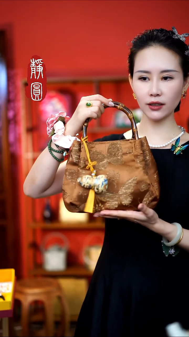 织绣纯手工非遗【竹节包】