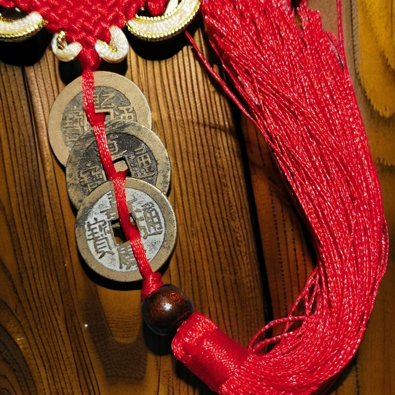 复古铜钱纯铜diy钥匙扣工艺品五帝钱