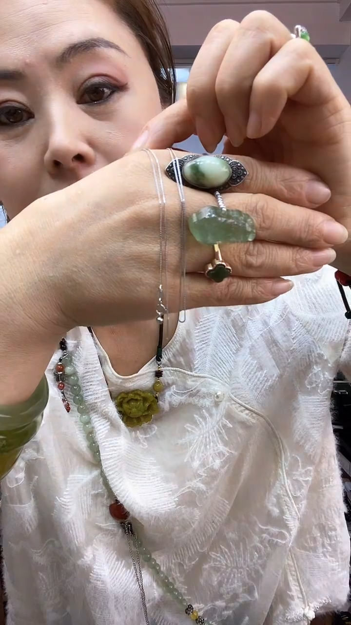 【闪购商品】岫玉银链未镶嵌多样性发货其中之一