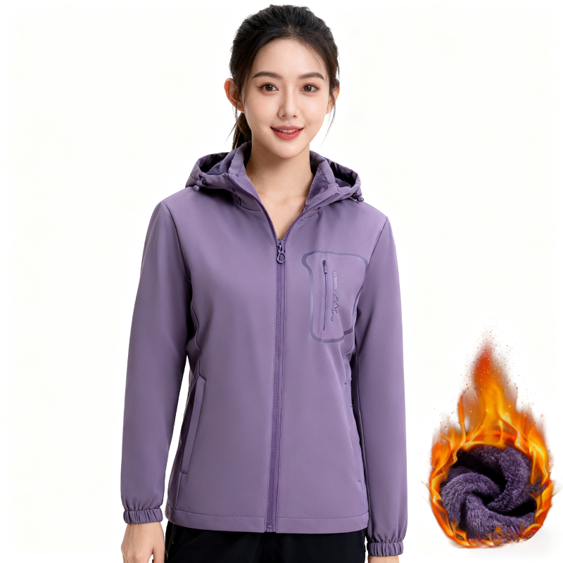 薄绒超柔/透气/好货清仓男女加绒外套户外情侣秋冬装防风外套大码