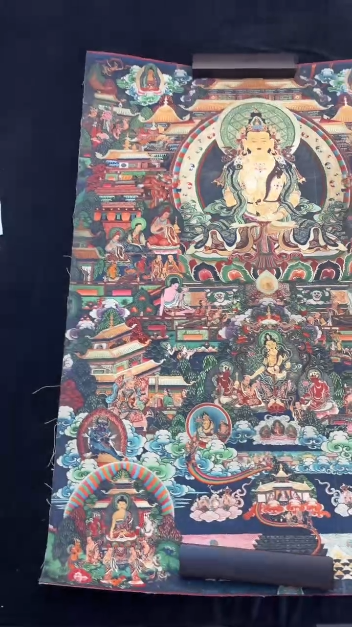 装裱画藏艺唐卡阁手绘作品TK16092
