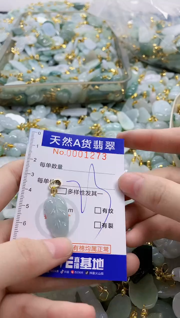 颈饰未镶嵌翡翠天然A货翡翠
