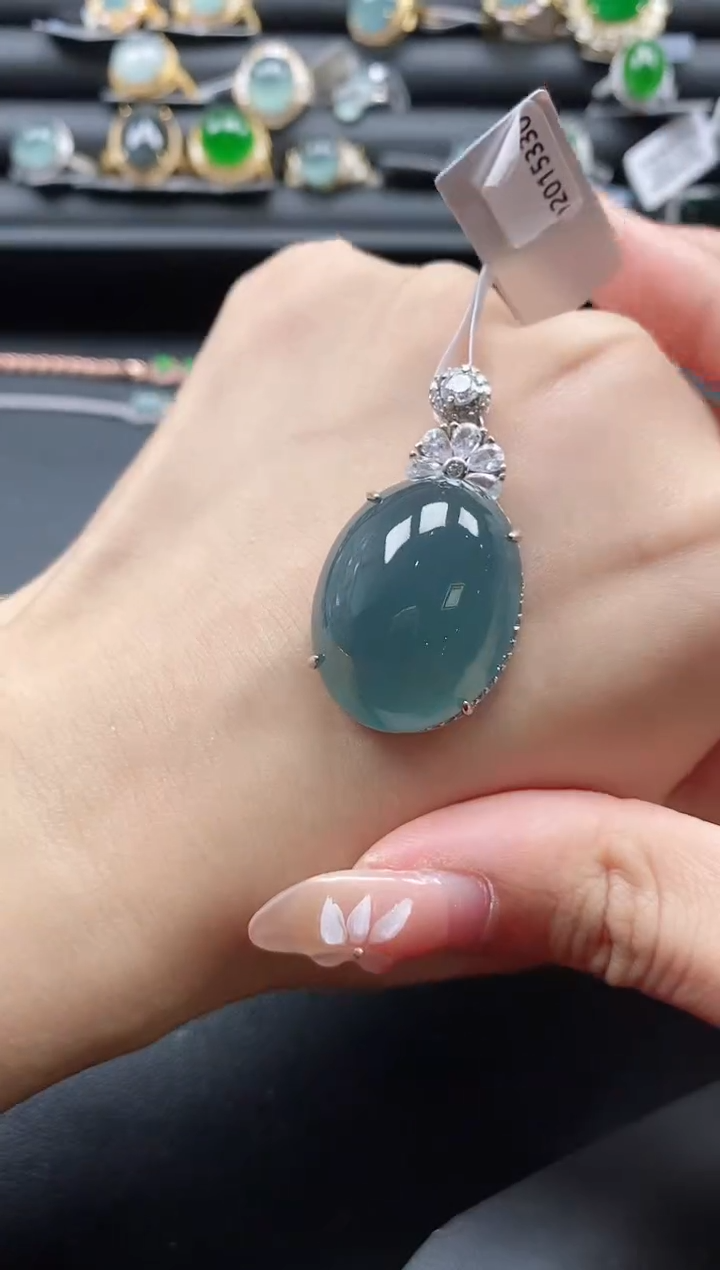 【闪购商品】翡翠戒指银S925镶嵌1111