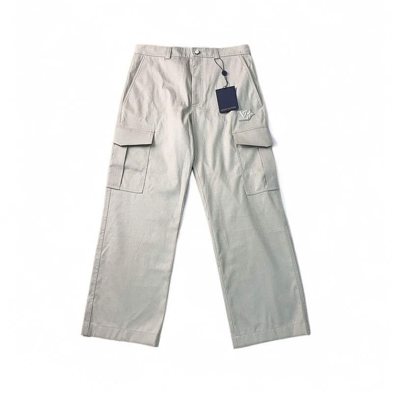 全新未使用 LV LOUIS VUITTON 纯色百搭工装长裤48码编码xb3640