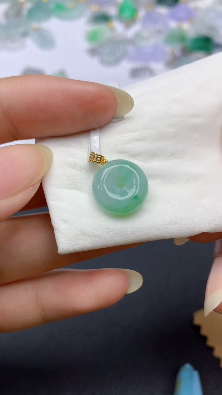 颈饰未镶嵌翡翠天然缅甸a货翡翠百元以上9元证书费自理