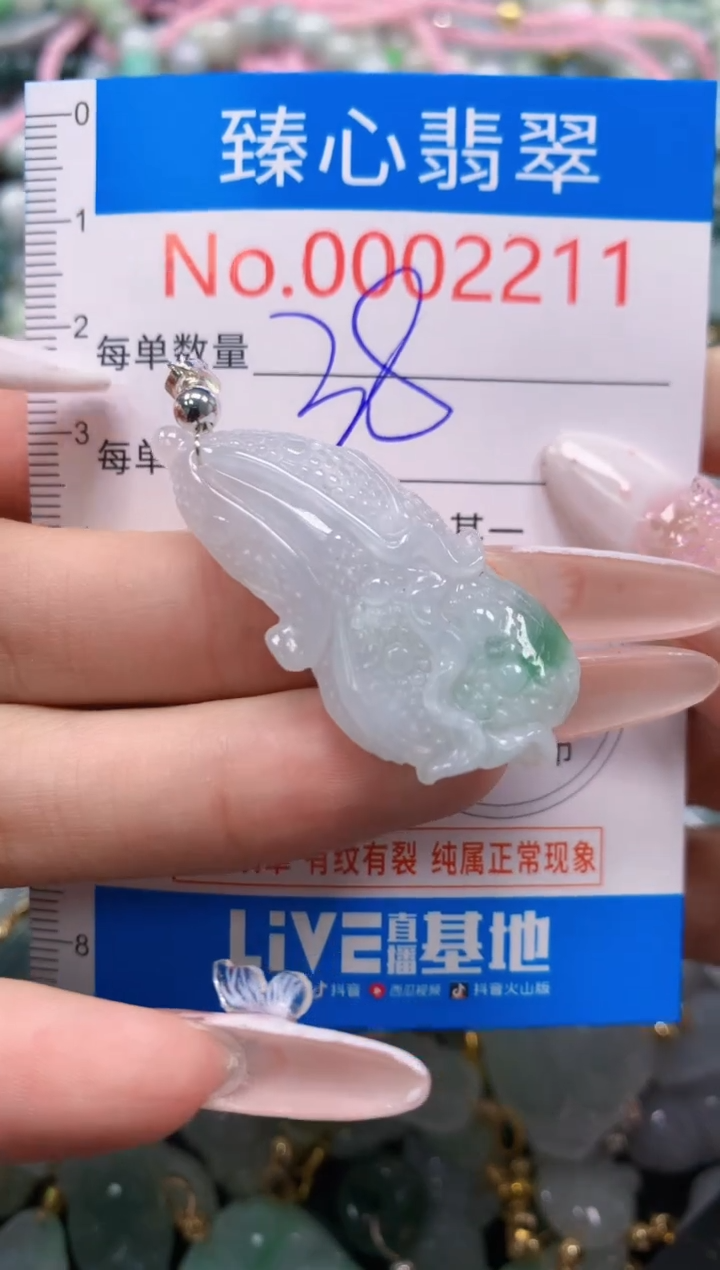 翡翠未镶嵌吊坠(不含链)2211