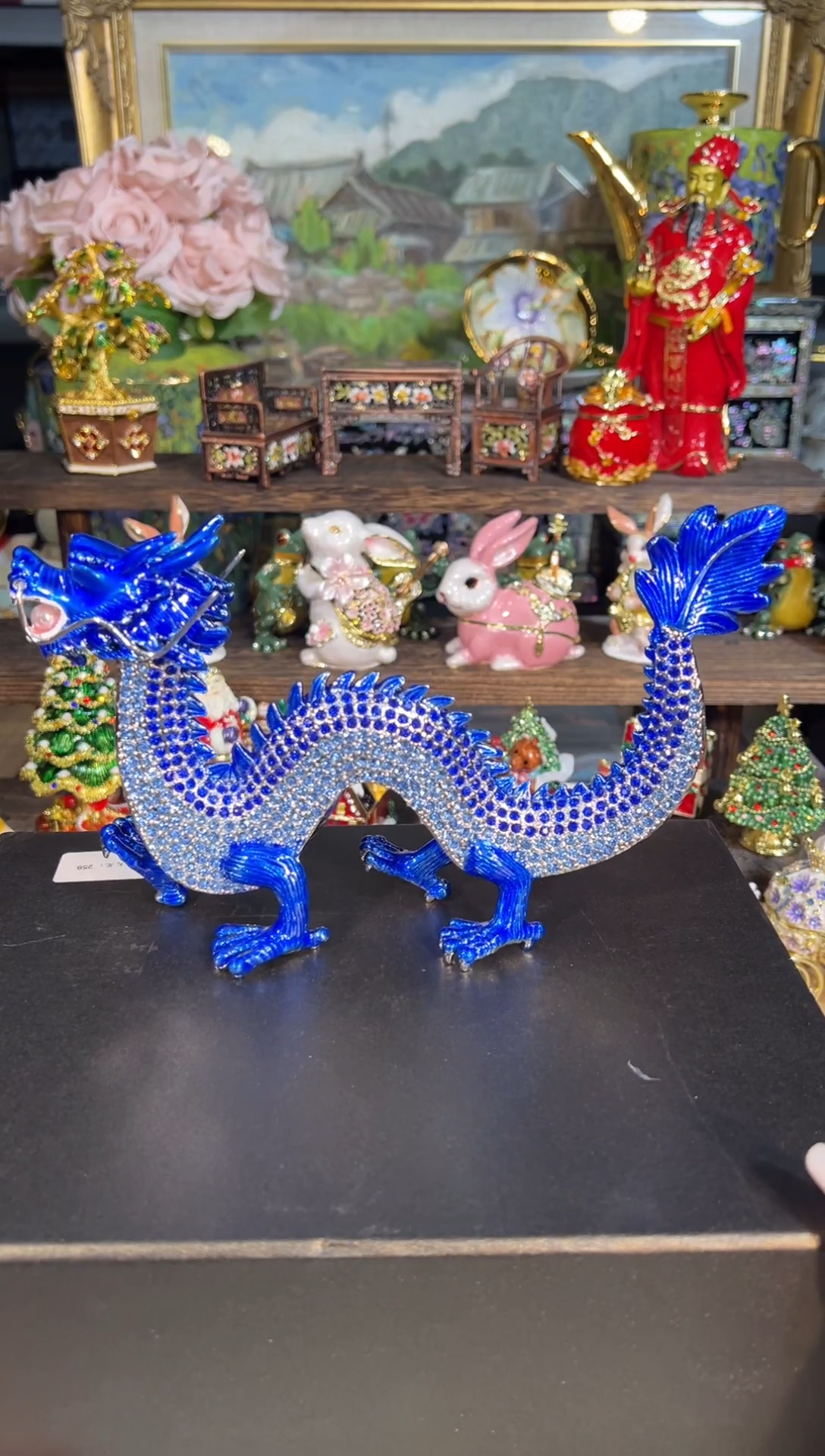 金属七宝烧首饰盒   