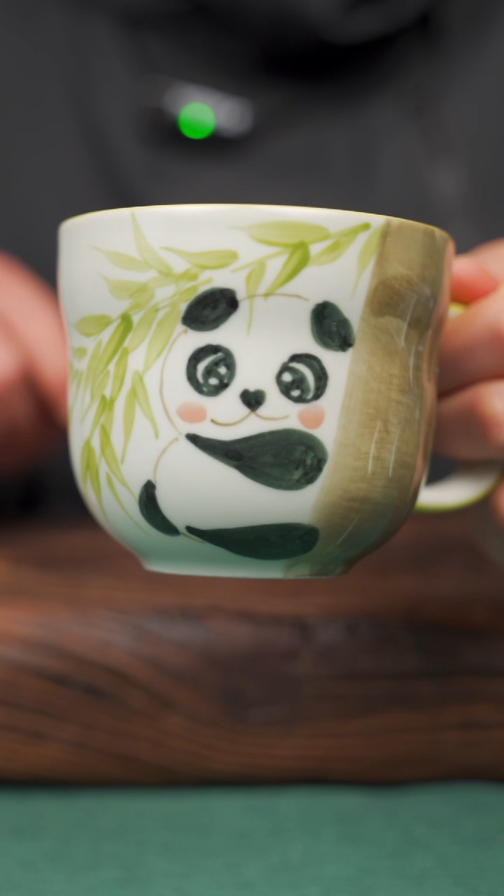 【闪购商品】瓷片74寻一缕瓷香杯釉下手工手绘瓷器