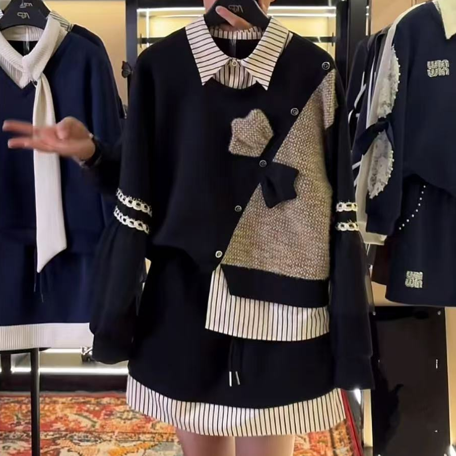 【宠粉价】秋冬新款时尚设计师款高级感气质洋气半身裙套装TZ-766