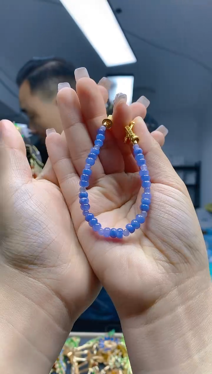 【闪购商品】翡翠耳饰合金228翡翠手链