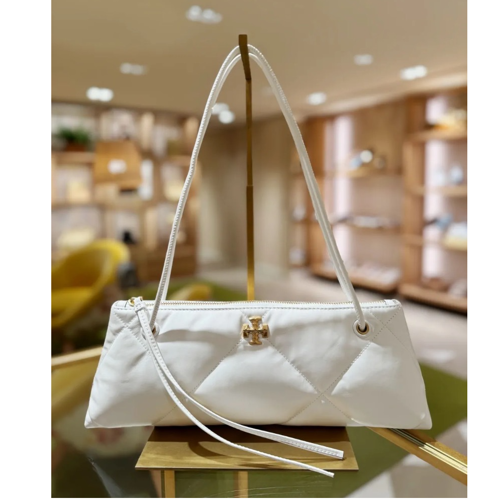 tory burch/汤丽柏琦 kira菱格纹绗缝肩小香风167009-100 SD