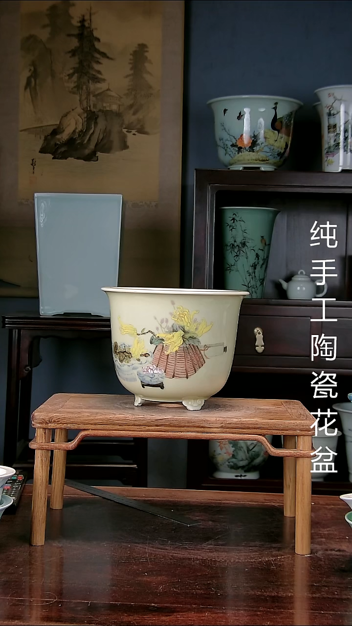 1景德镇手工陶瓷花盆