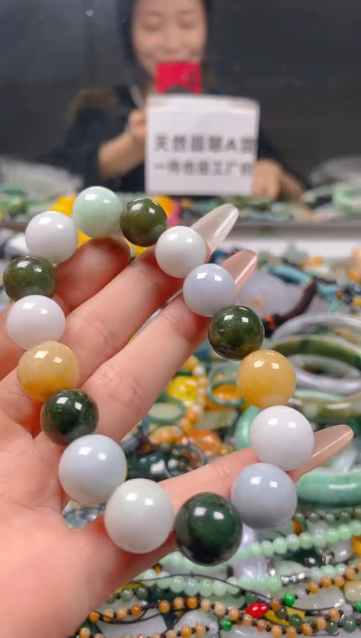 【闪购商品】翡翠颈饰未镶嵌13-14MM/U/翡翠A货一图一物