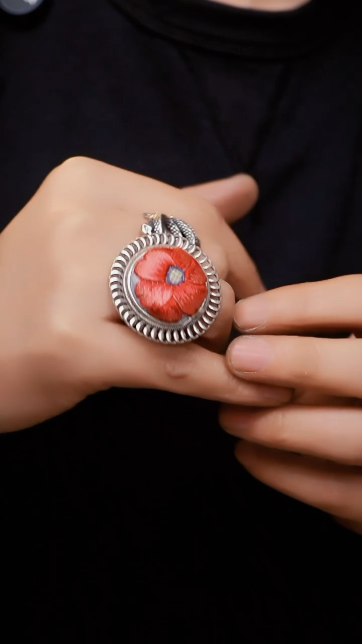 刺绣0112高吉文创  直播老绣