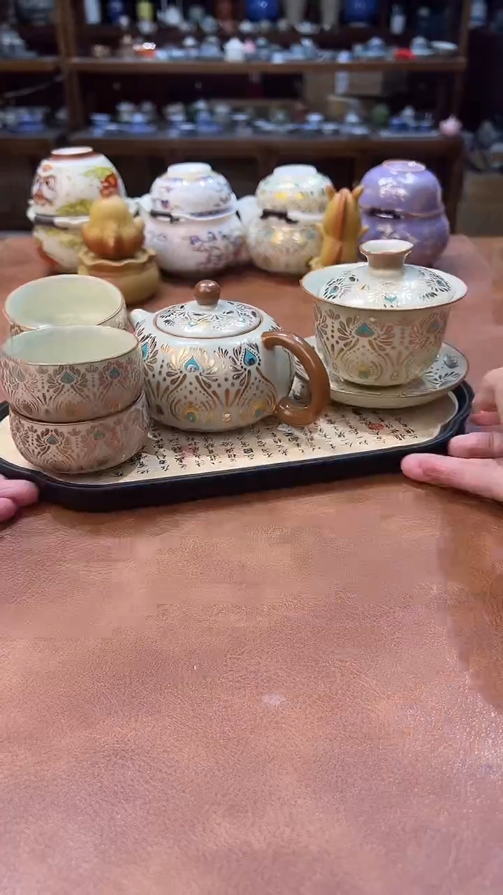 真的很便宜会开片的旅行茶具