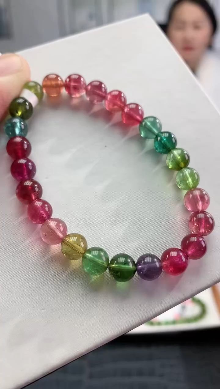 【闪购商品】碧玺手串未镶嵌多样性发一条