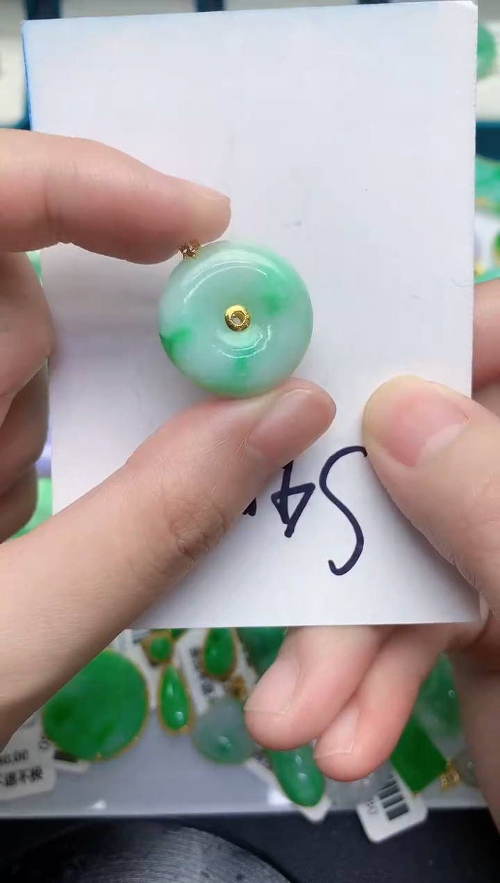 【闪购商品】翡翠颈饰18K金镶嵌000000000