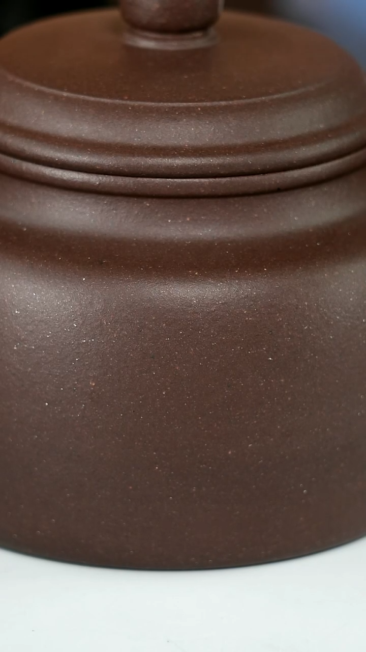 茶壶紫砂尘*底槽青200毫升微瑕